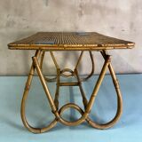 Rattan coffee table