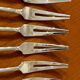 Christofle ribbons 6 snail forks excellent condition