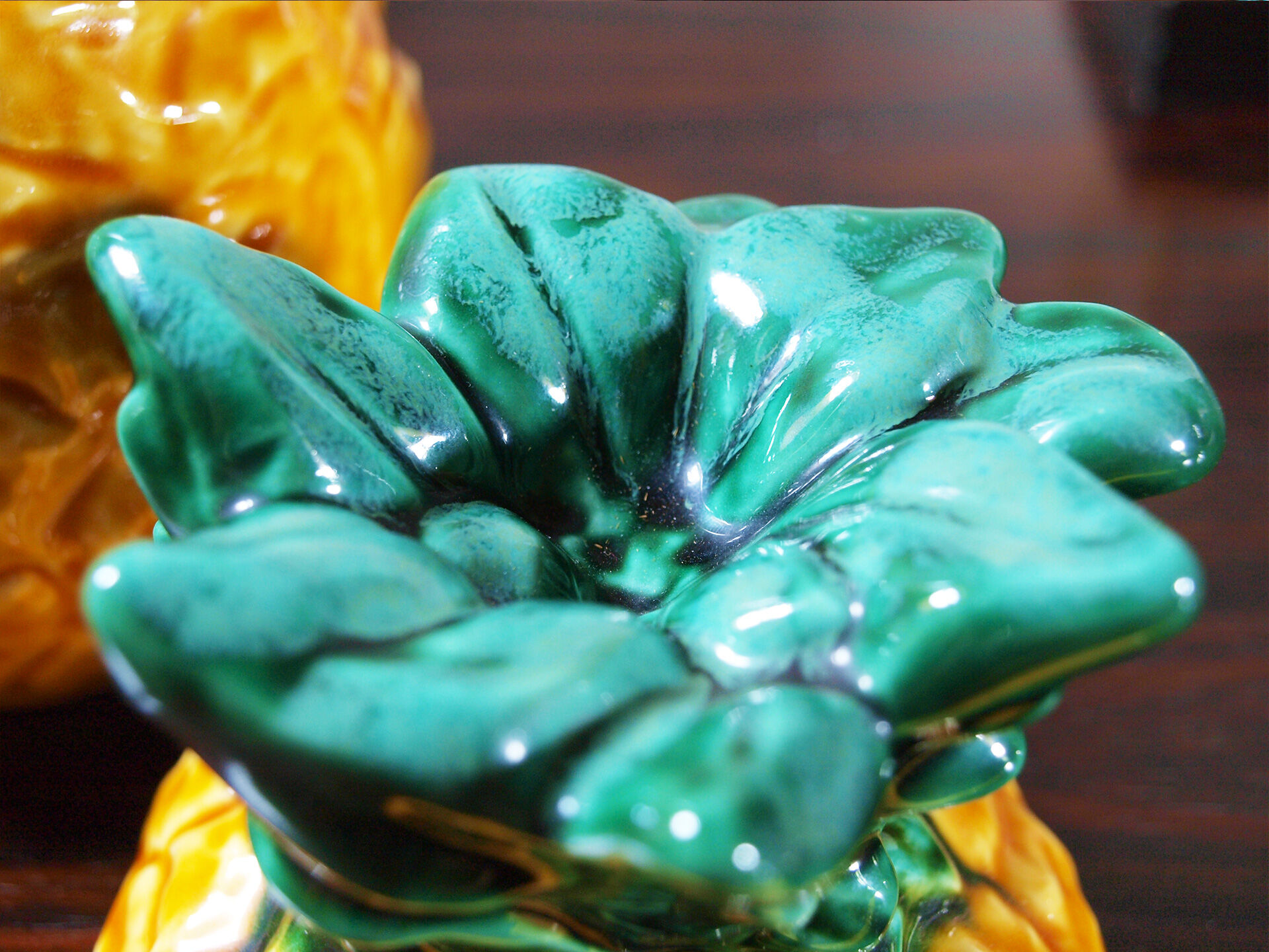 Ceramic pineapple sugar box