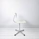 Mid Century Chaise d'école Chaise d'enfant Blanc Bois Métal Vintage Rétro C