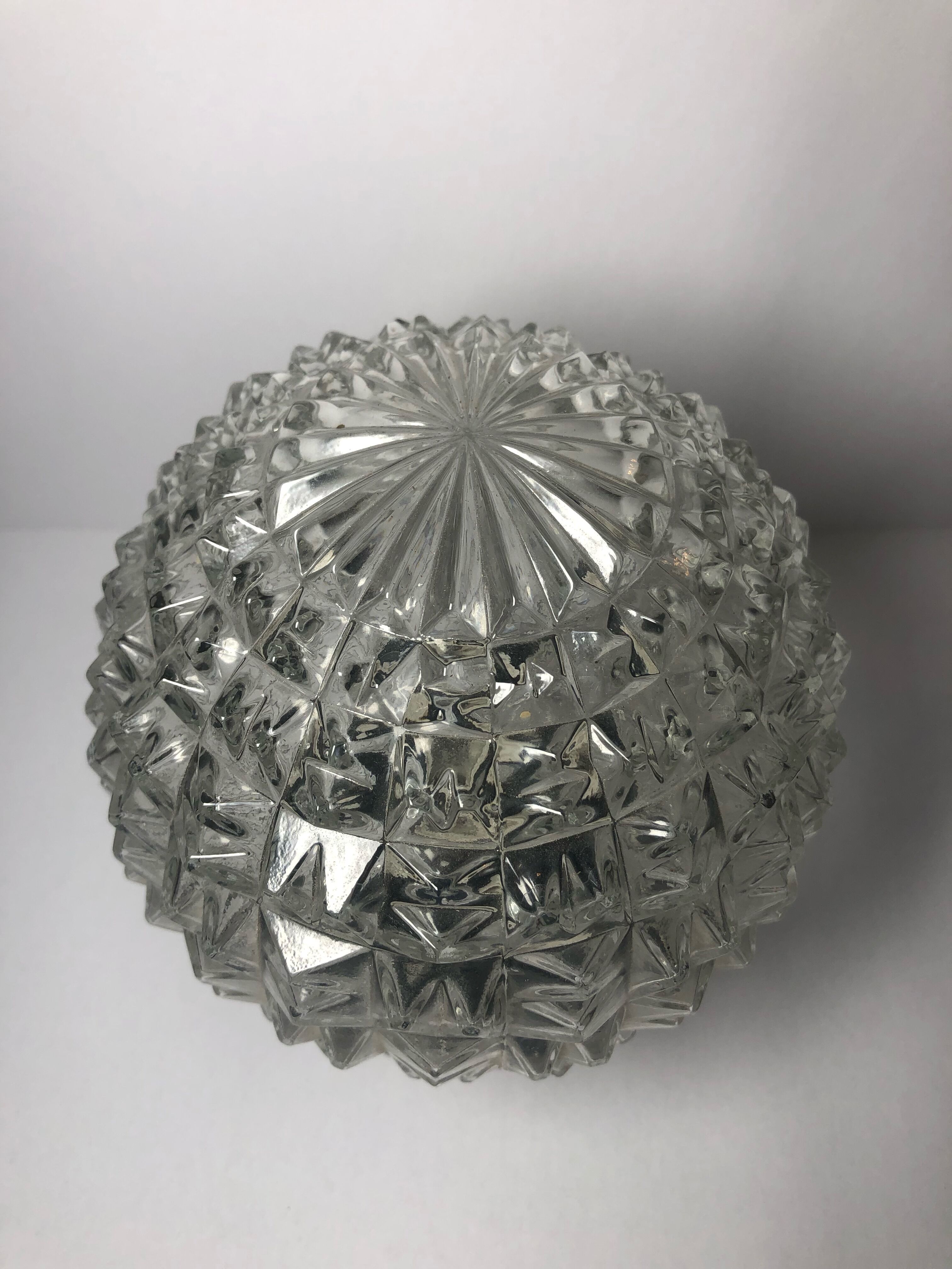Chiseled glass ceiling lamp