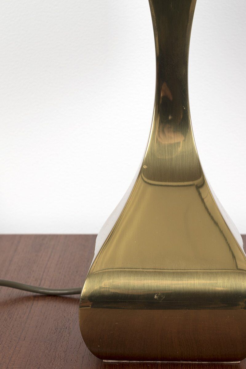 Brass & Velvet Table Lamp