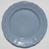 Set of 6 blue ceramic dessert plates