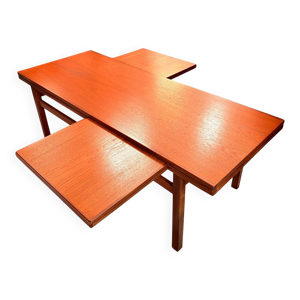 Table basse extensible - placage teck