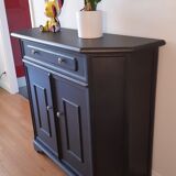 Buffet 2 portes "noir acier"