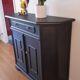 Buffet 2 portes "noir acier"