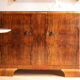 Art Deco walnut burl sideboard
