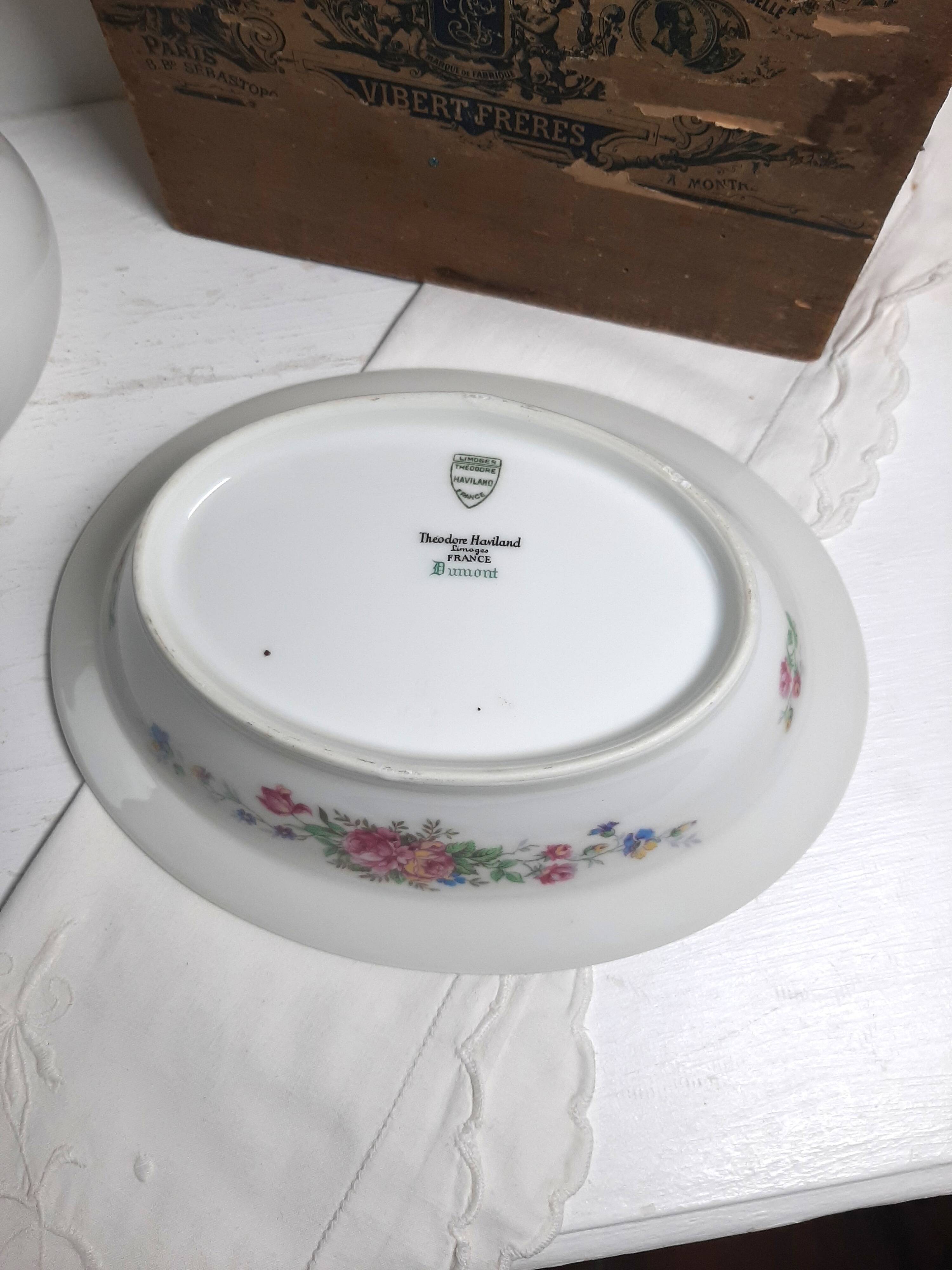 Shallow plate Théodore Haviland Limoges early 19th century