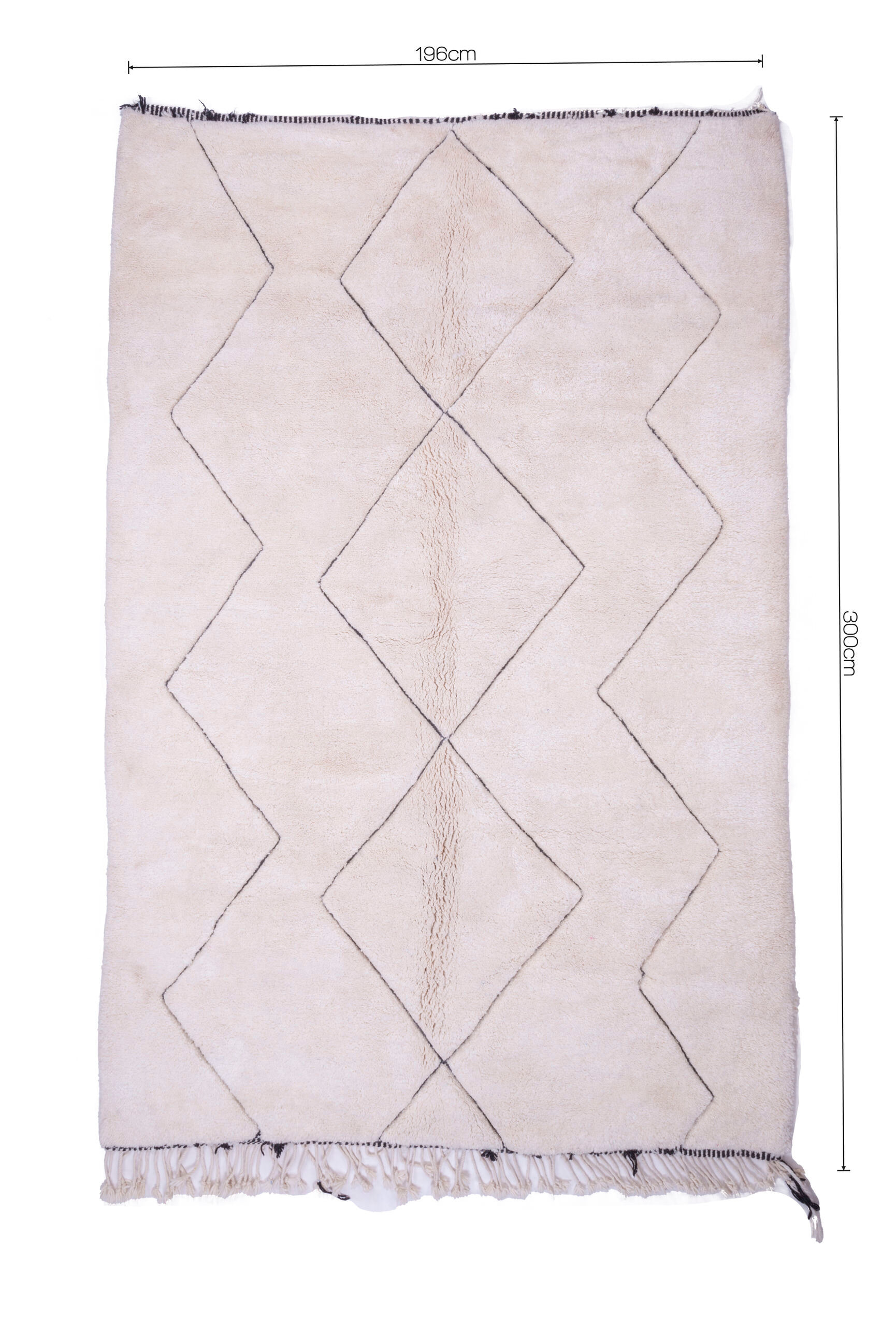 Carpet m'rirt in relief 196x300cm