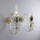 Antique wall sconces in crystal glass, Italy, 20th century