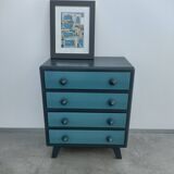 Commode vintage bicolore