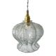 Lampe baladeuse vintage en verre ciselé électrifiée à neuf