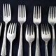 Set of 12 Silver Plate Vernon Pattern Romfort Cake Forks 1939