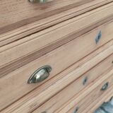 Old large elm chest of drawers with six drawers