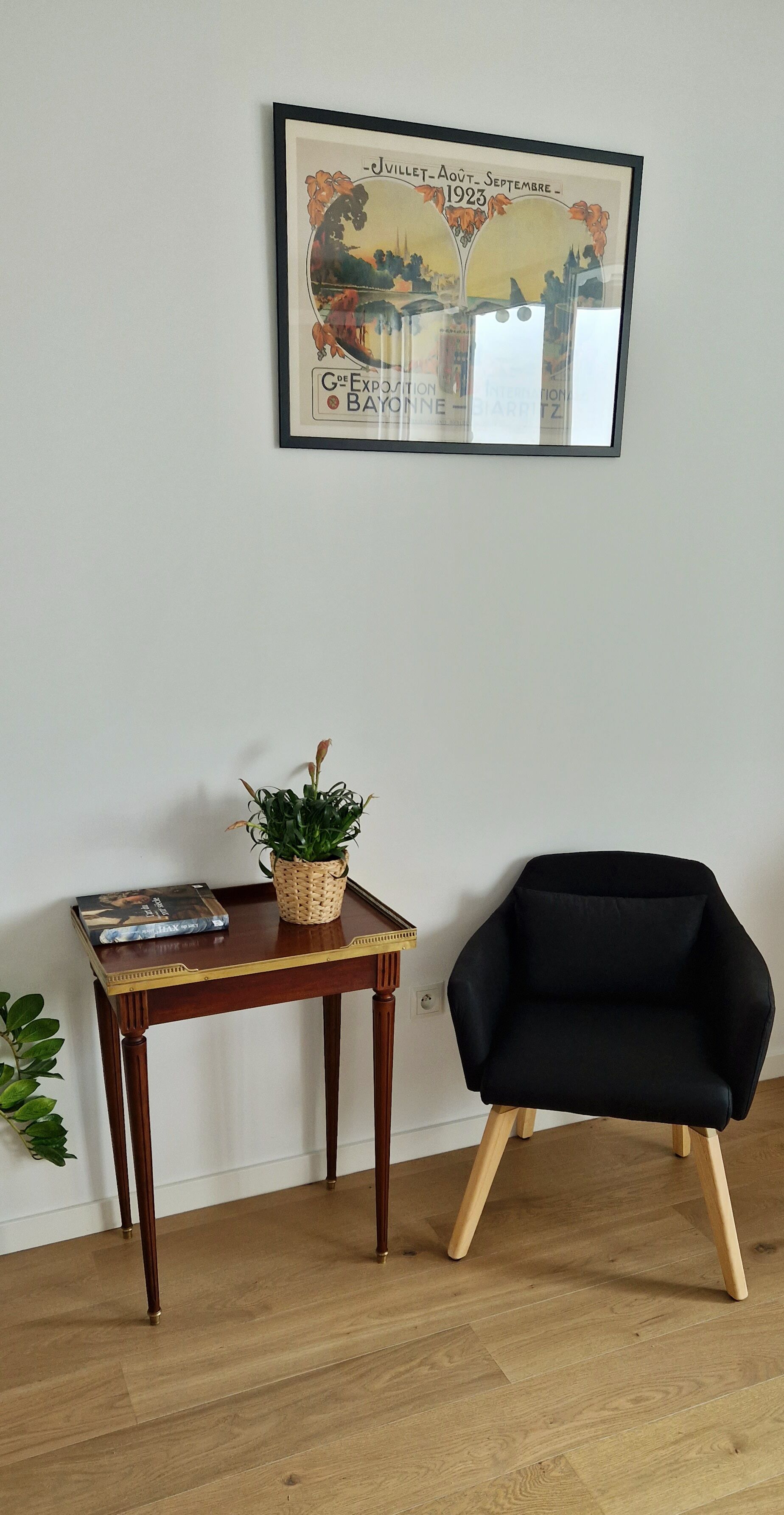 Kettle table Louis XVI mahogany style 1900