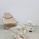 Vintage set travertine coffee tables 1970s