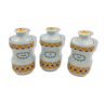 Set of 3 FIM porcelain pots