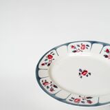 Plat oval Digoin Sarreguemines, modèle Ninette, 1950
