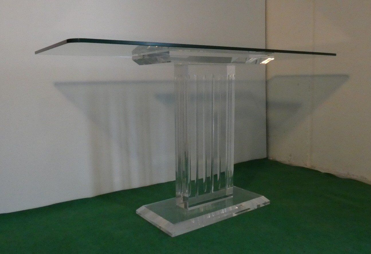 Vintage sculptural base for acrylic glass table, Italy, 2000s