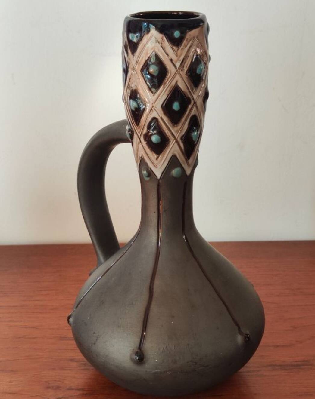 Ceramic carafe vase, second half of the 20th century
