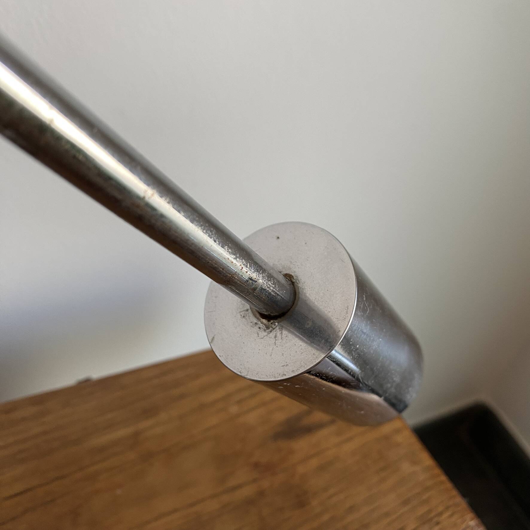 Aluminor chrome balance desk lamp in Space Age style