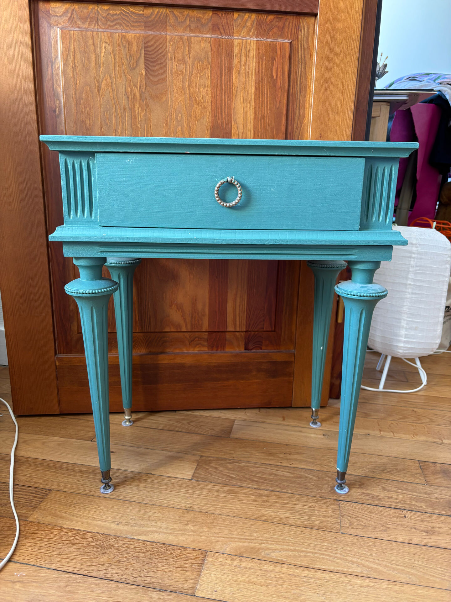 Lot of 2 Empire style bedside tables.