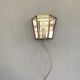 Brass wall lamp, mirror 50s