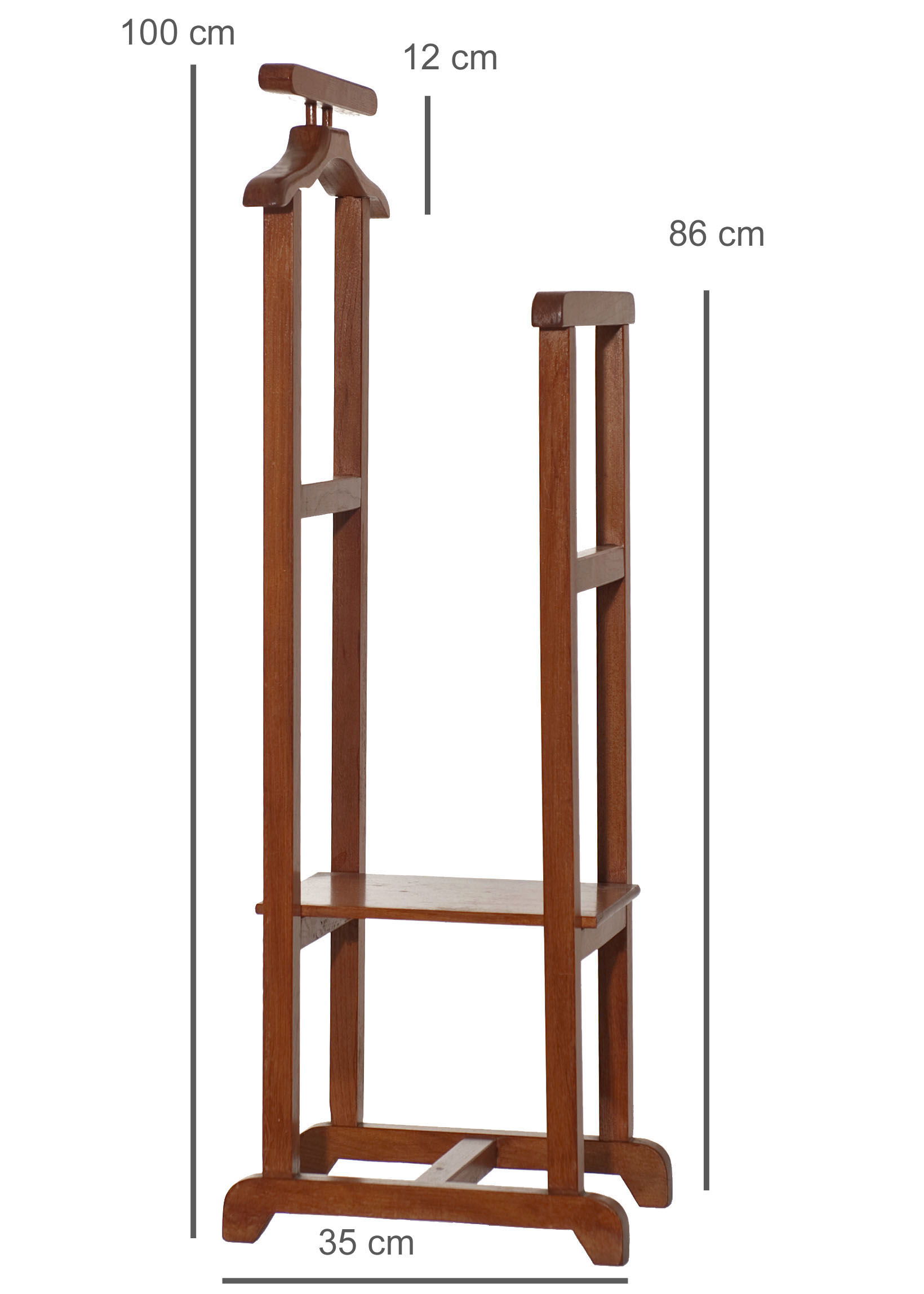 Cherry wood valet