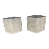 French flush-mounted wall lamp set, 1960s, set of 2