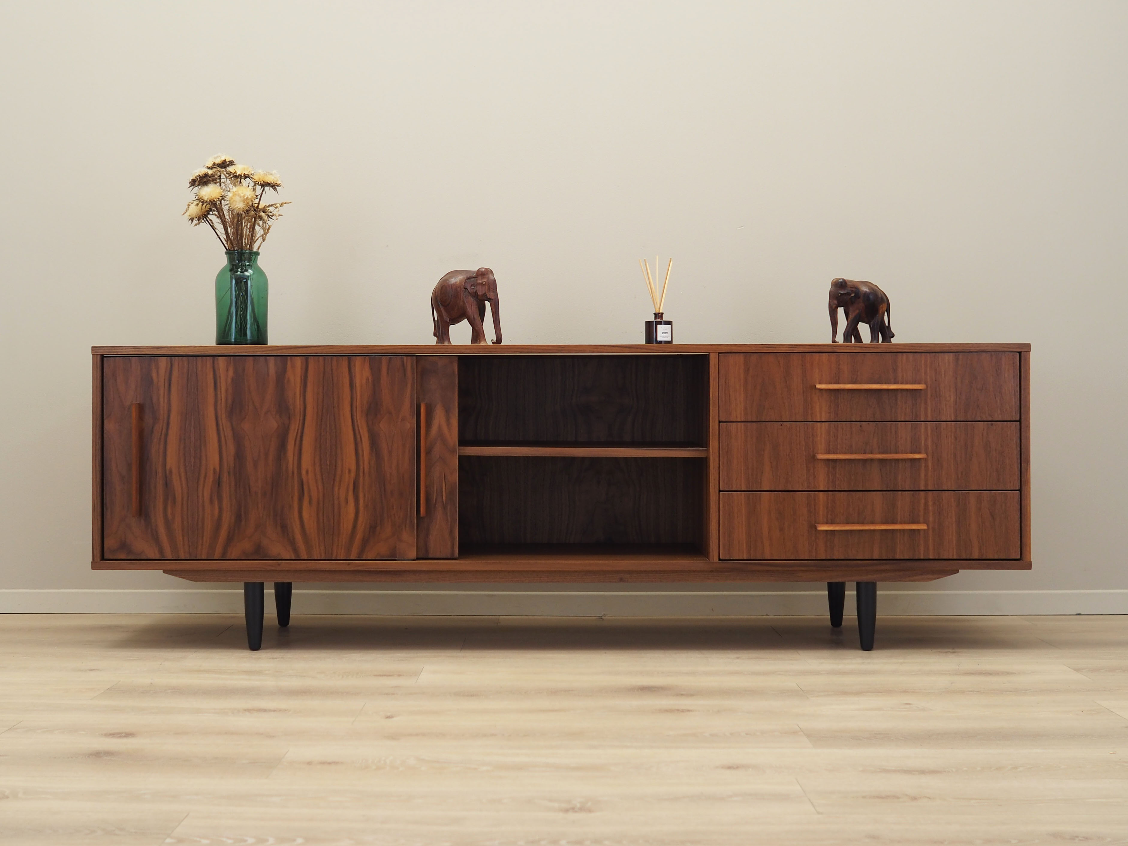 Walnut sideboard, Danish design, 1990s, production: Denmark