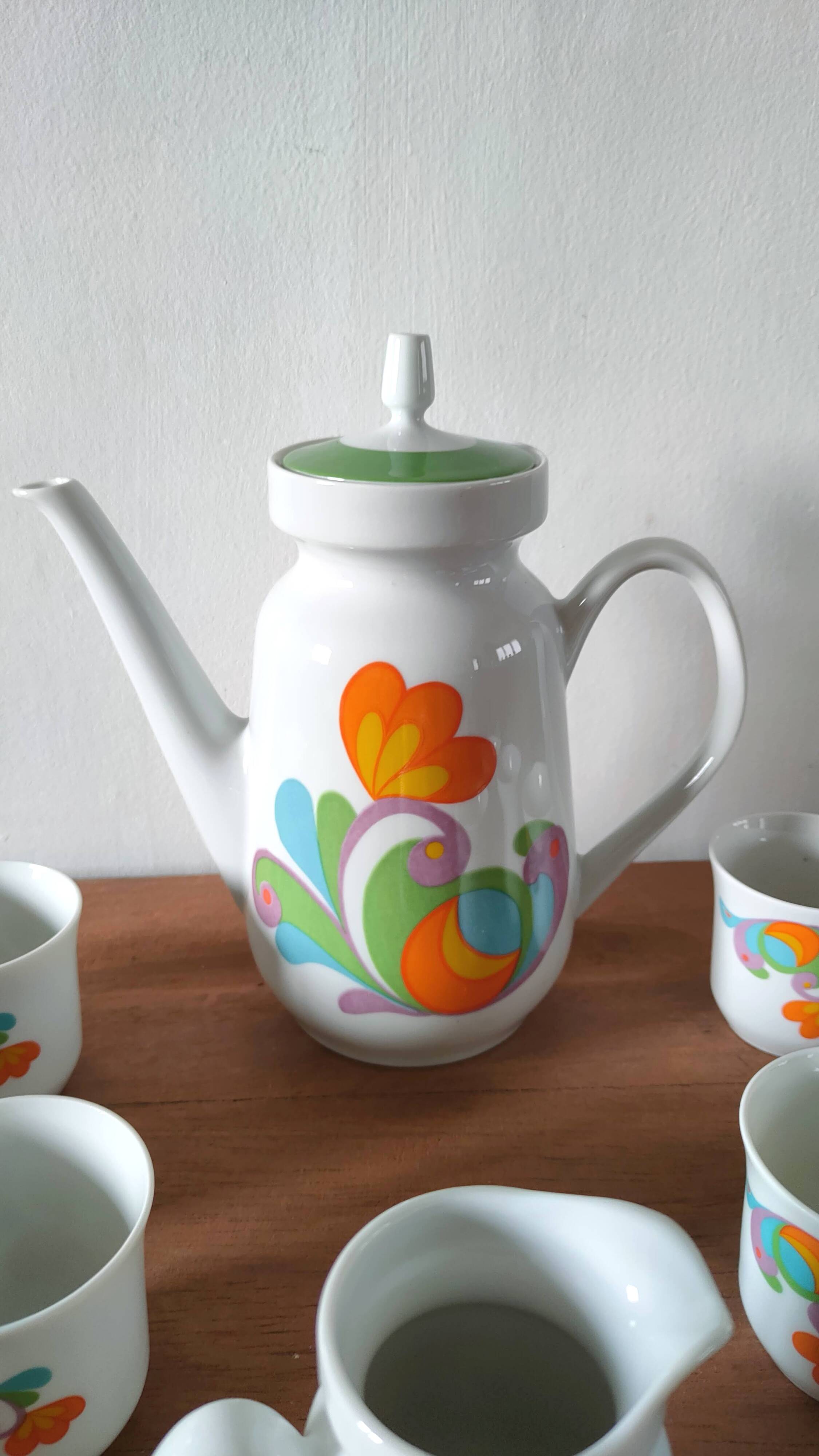 Bavaria porcelain coffee service design 70s