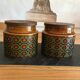 Set of two jars, Hornsea candy boxes