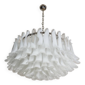 Grand lustre vintage en verre de murano