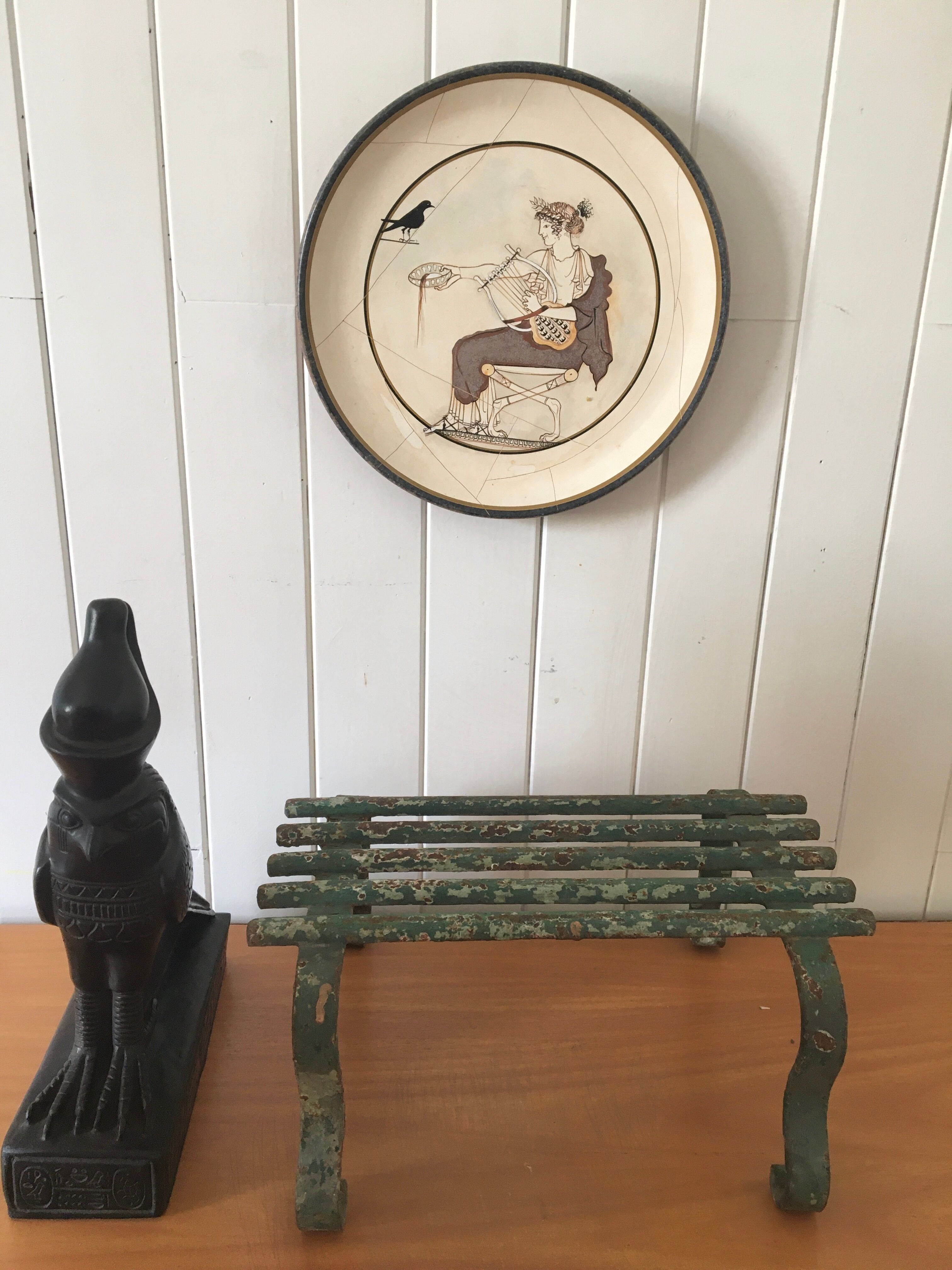 Wrought iron plant door