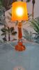 Princess orange plexiglass lamp