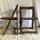 Duo of folding chairs 60s