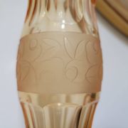 Vase soliflore Art Nouveau en cristal taillé