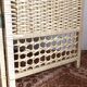 Paravent vintage 3 pans en tressage