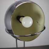 Lampadaire italien réglable en chrome Space Age, années 1960