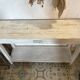 White patinated console