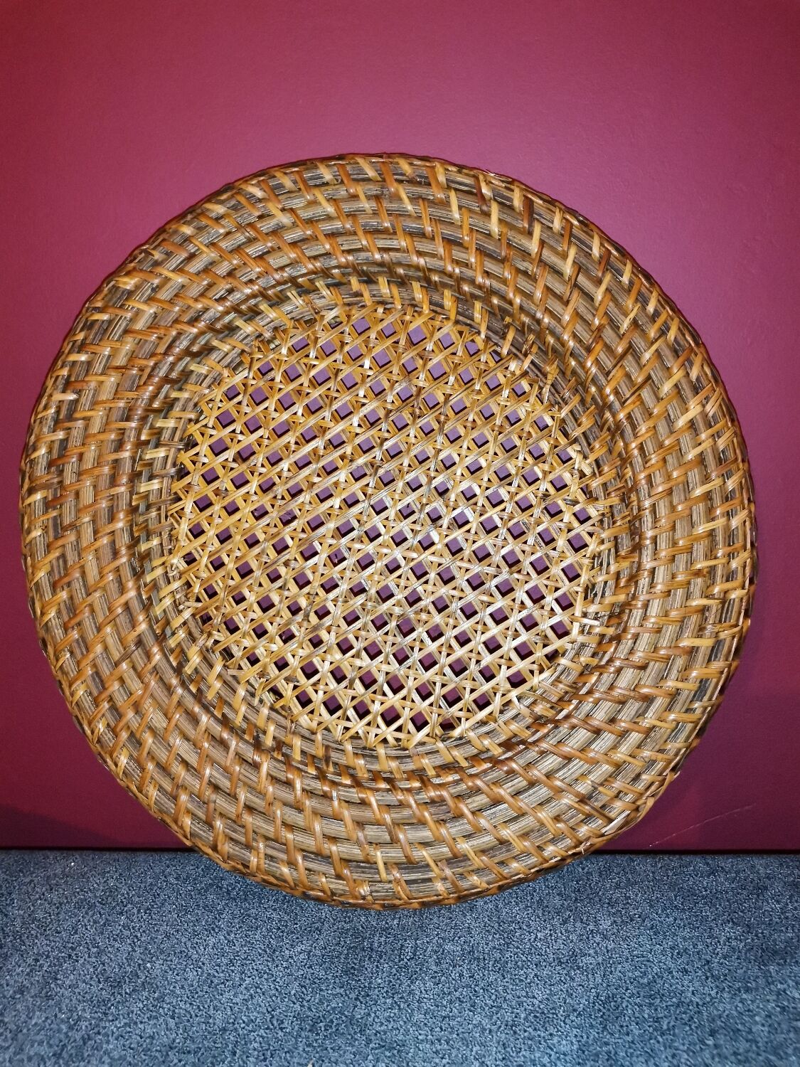Rattan underplate