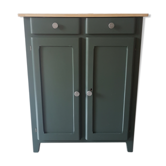 Paris buffet tray naked and body in deep green