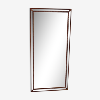 Antique mirror with parecloses 174x73cm