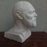 Pascal Boureille (1909-1999) Bust sculpted in plaster Male doctor