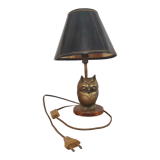 Owl lamp in brass of the 70s