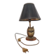 Lampe hibou en laiton des années 70