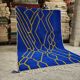 Handmade traditional pure wool rug 2/3 m