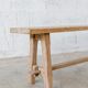 Solid wood bench