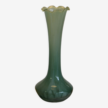 Green soliflore vase