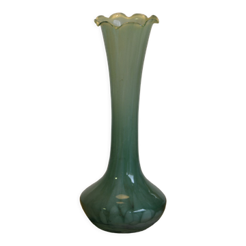 Green soliflore vase